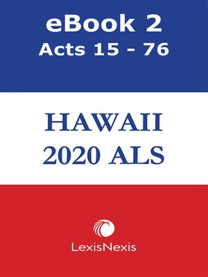 cover image of Hawaii Advance Legislative Service